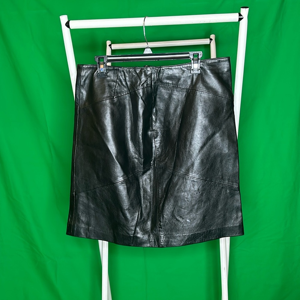 Women’s Black Leather Skirt, From 2002